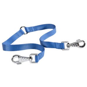 FERPLAST TWIN LEASH BLUE 28-42 CM