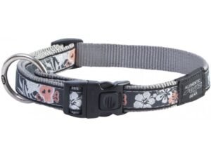 ROGZ FANCY DRESS COLLAR DOG 34-56CM LARGE - CORAL ISLAND