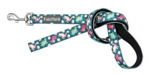 FUZZYARD DOG LEASH 120CM DINOSAUR