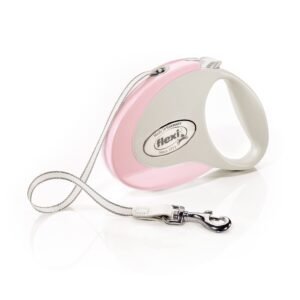 FLEXI RETRACTABLE TAPE LEASH 5M M ROSA