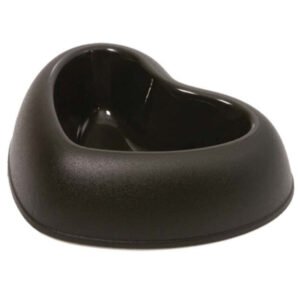 GEORPLAST PLASTIC BOWL HEART SHAPE PETROL