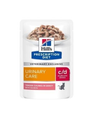 HILLS C/D STRESS SALMON POUCH 85gr