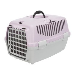TRIXIE ΚΛΟΥΒΙ ΜΕΤΑΦΟΡΑΣ XS 32x31x48 cm LIGHT GREY- PINK